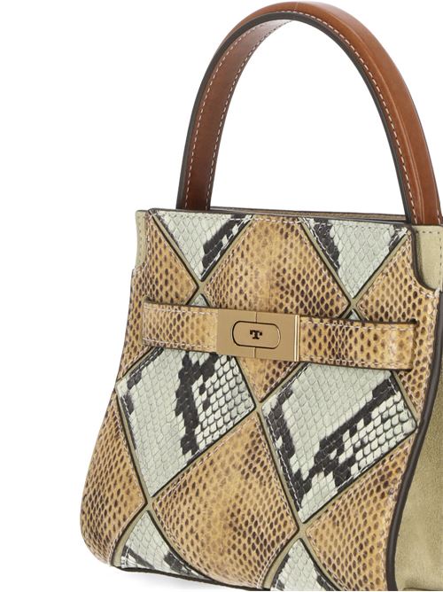 BORSA PETITE DOUBLE LEE RADZIWILL CON RILIEVO A TRAPEZIO Tory burch | 154594960